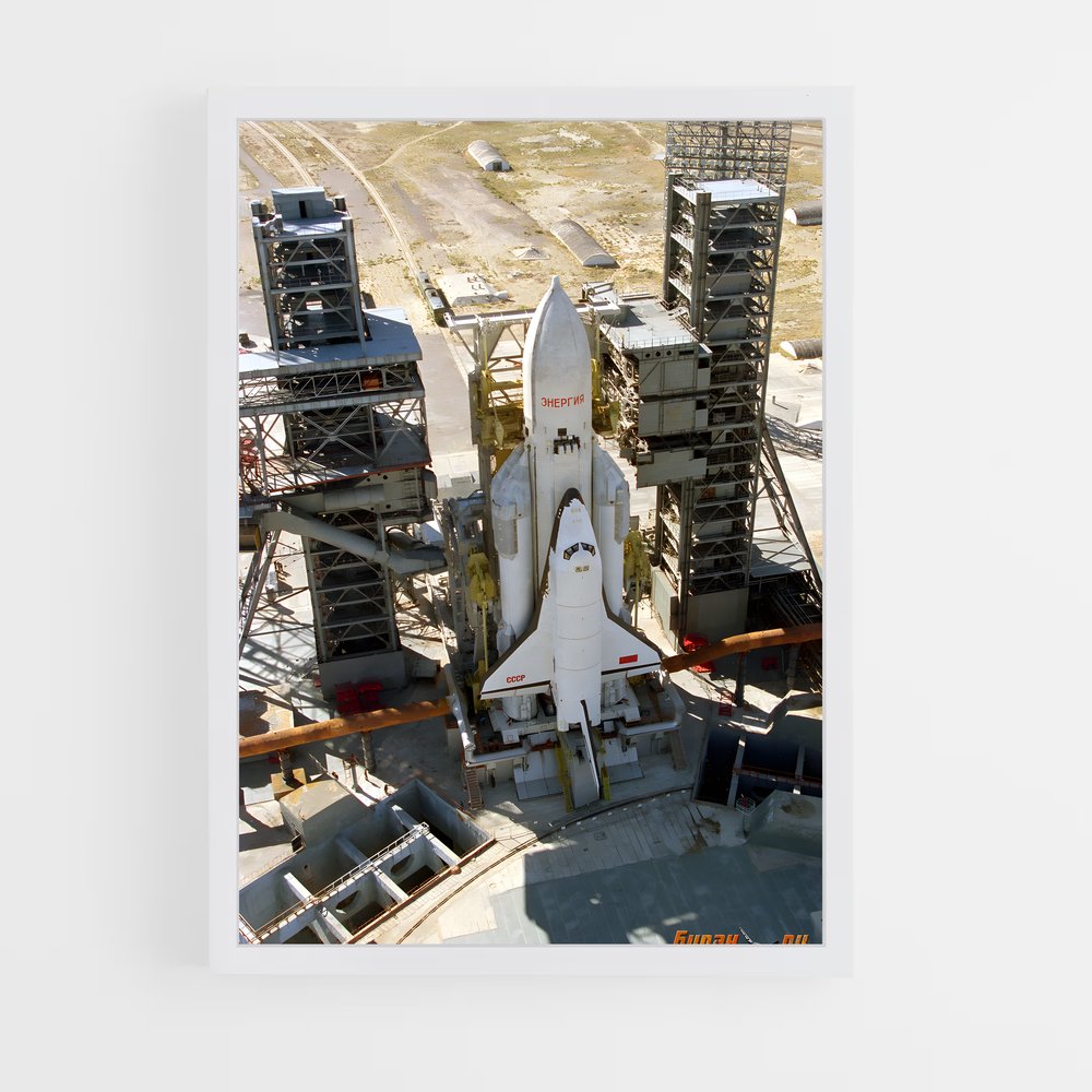 Poster fascinant du programme spatial soviétique – affiche Espace rétro (vue 3)